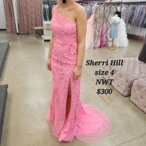 Sherri Hill bubblegum pink gown
